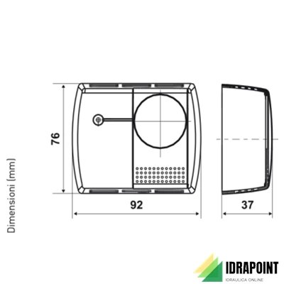 TERMOSTATO AMBIENTE ESTATE/INVERNO CON SPIA C16EHL