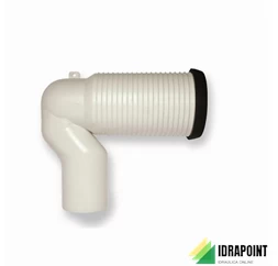 CURVA SCARICO ORIZZONTALE PER WC Ø 110 MM REGOLABILE