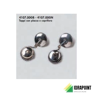 TAPPO CON CATENELLA PER SIFONE Ø 27 MM