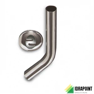 TUBO 45° PER CASSETTA ALTA CROMATO Ø 30X240 MM