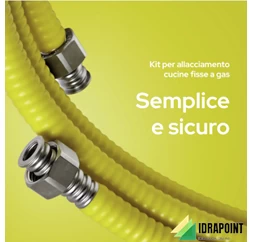 FLESSIBILE GAS CUCINE Ø 1/2 FF X 3000 MM