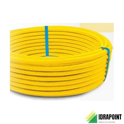 TUBO CSST AISI 316 DN Ø 15 PER GAS RIVESTITO ROTOLO 10 MT