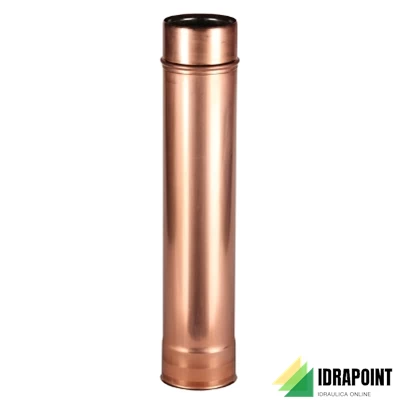 TUBO DOPPIA PARETE ISOLATA INOX/RAME Ø 80X2000 MM