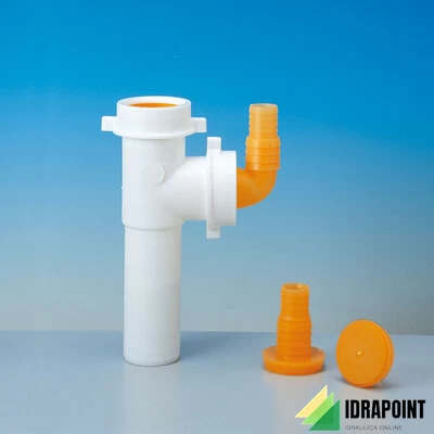 TUBO PER LAVASTOVIGLIE E LAVATRICE Ø 40 BIANCO