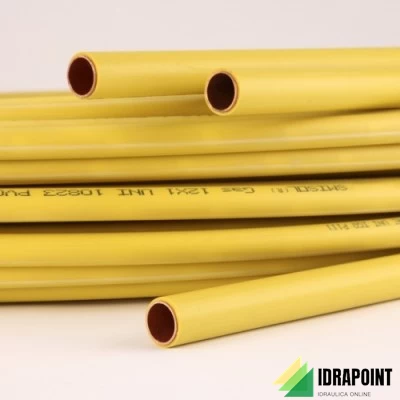 TUBO RAME SMISOL GAS GIALLO Ø 22X1 MM