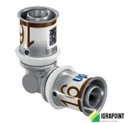 GOMITO UNIPIPE DOPPIO 90° Ø 16X16 MM