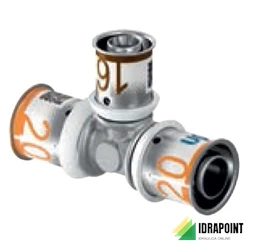 TE UNIPIPE RIDOTTO Ø 16X20X16 MM