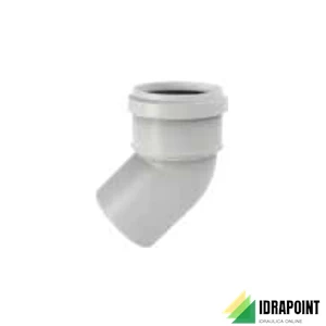 CURVA PP INNESTO 45° Ø 58 MM SILERE