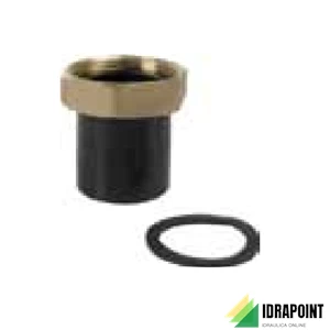 PEHD RACCORDO CON DADO OTTONE FILETTATO Ø 50X1.1/4