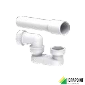 SIFONE VASCA A SNODO ATTACCO UNIVERSALE DADO IN PLASTICA Ø 4