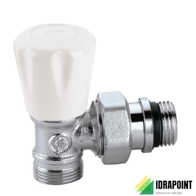 VALVOLA CROMATA A SQUADRA TUBO RAME Ø 1/2