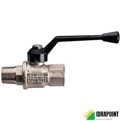 VALVOLA SFERA 1701 P. TOT. CON LEVA ALLUMINIO Ø 1.1/2