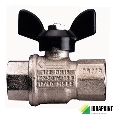 VALVOLA SFERA 1720 P. TOTALE CON FARFALLA Ø 1