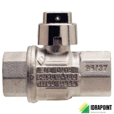 VALVOLA SFERA QUADRO PASSAGGIO TOT. PIOMBABILE Ø 1.1/4