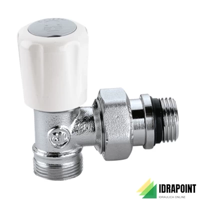 VALVOLA TERMOSTATIZZABILE CROMATA A SQUADRA RAME Ø 1/2