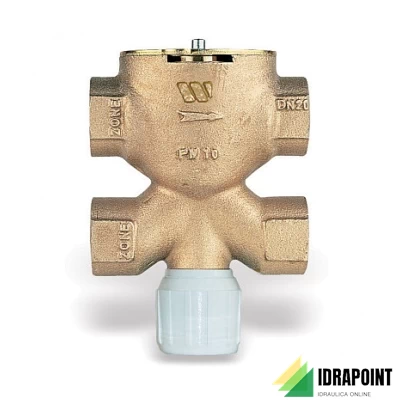 VALVOLA ZONA 3 VIE CON 4 ATTACCHI BRONZO Ø 3/4