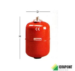 VASO ESPANSIONE PER RISCALDAMENTO ROSSO LT.25
