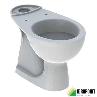 VASO DUO SCARICO A PAVIMENTO - SERIE COLIBRI' BIANCO