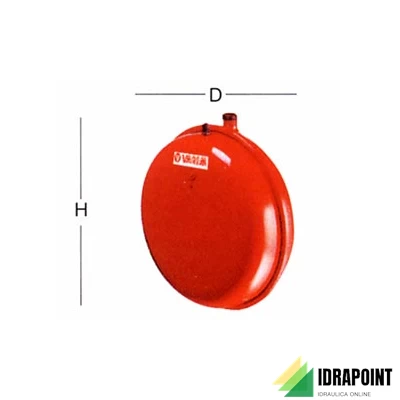 VASO ESPANSIONE BOMBATO PER CALDAIE LT. 8