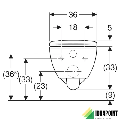 VASO FILO PARETE SOSPESO SEDILE NOR. - SERIE SELNOVA PREMIUM