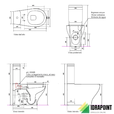 VASO MONOBLOCCO UNIVERSALE - SERIE EDEN BIANCO