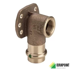 GOMITO 90° CON FLANGIA 2225.5 F PRESSIONE ACQUA Ø 1/2