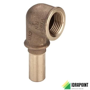 GOMITO 90°FR 2214.3 M IN BRONZO X ACQUA Ø 1/2