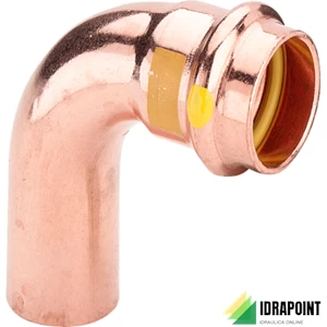 CURVA 90° 2616.1 IN RAME A PRESSIONE X GAS Ø 15 M/F