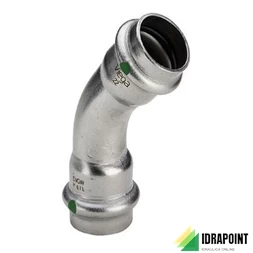 CURVA 45° FEMMINA 2326 INOX PRESSIONE X ACQUA Ø 18 MM