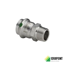 MANICOTTO F. 2311 INOX PRESSIONE X ACQUA Ø 18X1/2