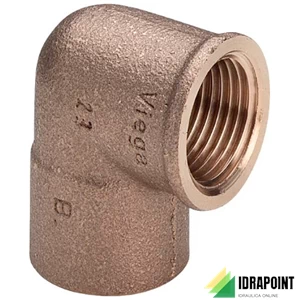 GOMITO BRONZO FILETTATO FEMMINA Ø 3/8