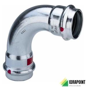 CURVA A 90° FF ZINCATA PRESTABO Ø 15 MM