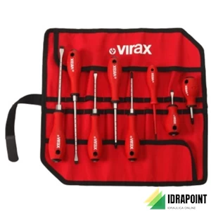 VIRAX SET NR. 8 CACCIAVITI MAGNETICI IN ASTUCCIO TESSILE