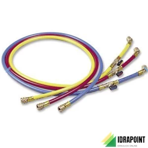 SET 3 TUBI FLESSIBILI E RUBINETTO GAS R410A/R32