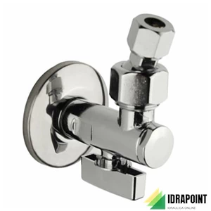 RUBINETTO SOTTOLAVABO CON FILTRO 1/2 SFERA+LEVA SNODO